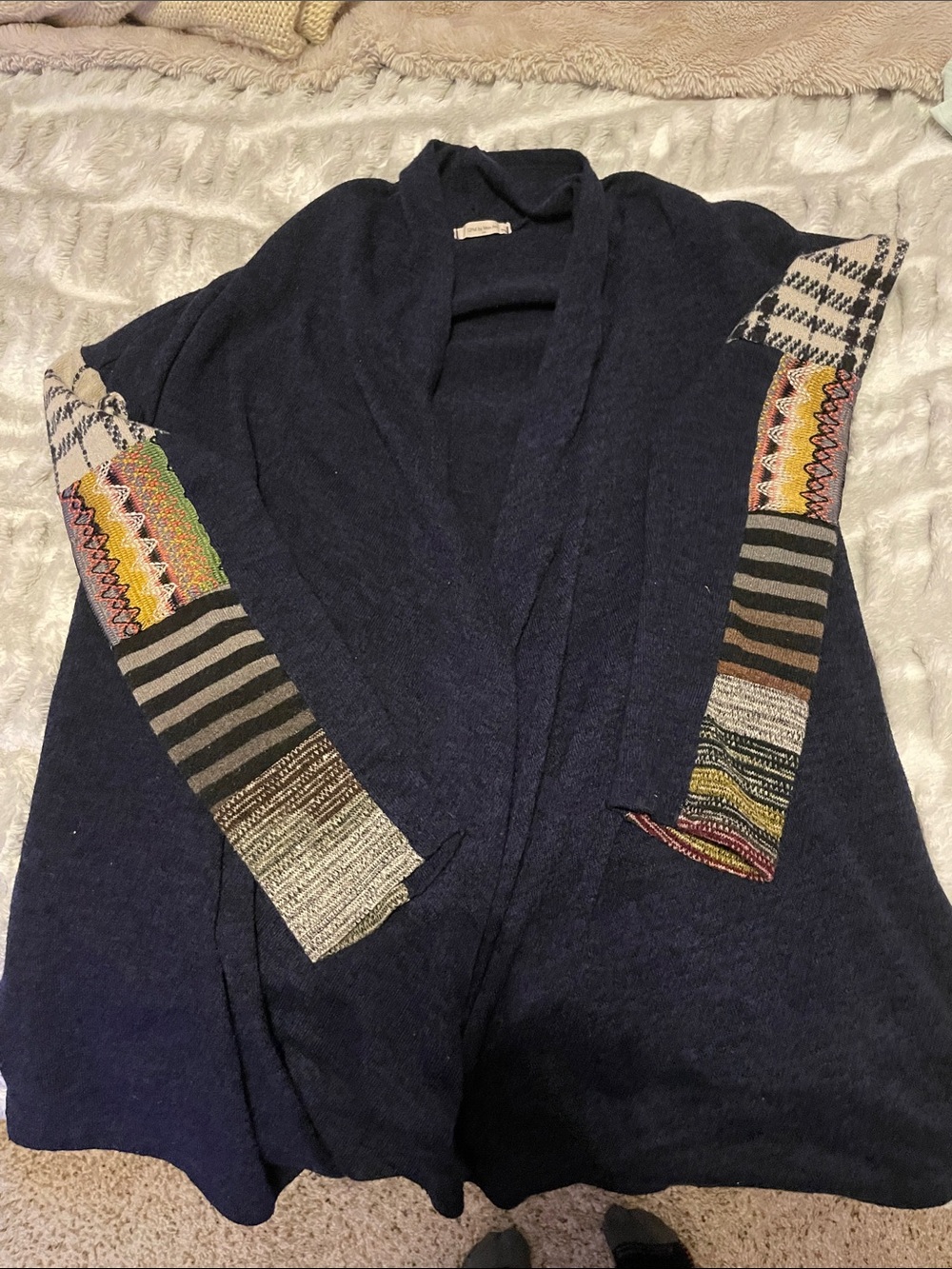 12PM by Mon Ami Navy Knit Top